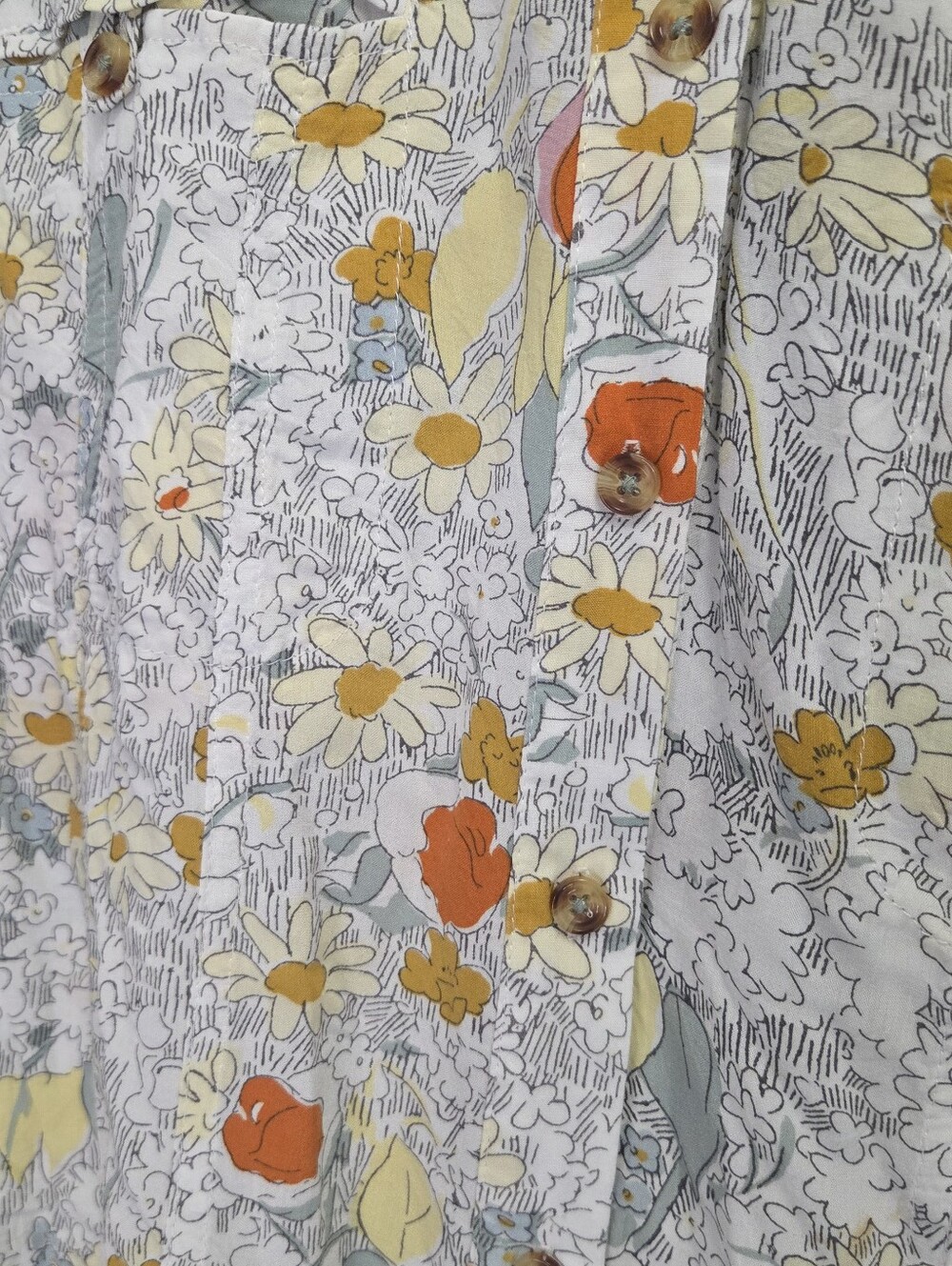 Anthropologie 12 of 52 Conversations Limited Edition Floral Button Shirt Size 12 - Picture 5 of 8